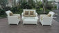KD 4pcs cheap garden sofas outdoor rattan sofa as customized color