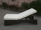 UV Resistant Waterproof Rattan Sun Lounger For Poolside / Lawn