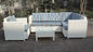 6pcs sectional garden wicker sofa furniture outdoor rattan sofa set