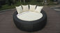 Home / Office Leisure Outdoor Rattan Daybed With White Cushion