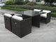 5pcs rattan cube sets outdoor wicker sofa set with square table