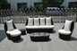 Waterproof Hotel Outdoor Rattan Sofa Set With Four Seat Couch